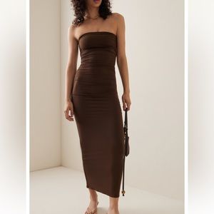 Posse Isabela Strapless Jersey Maxi Dress